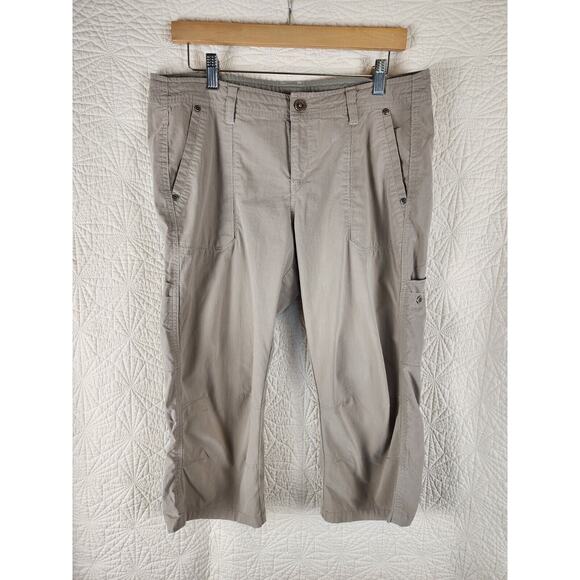 Kuhl Women's Khakis Capri Cargo Scrunched legs Size US 12 - Picture 1 of 11